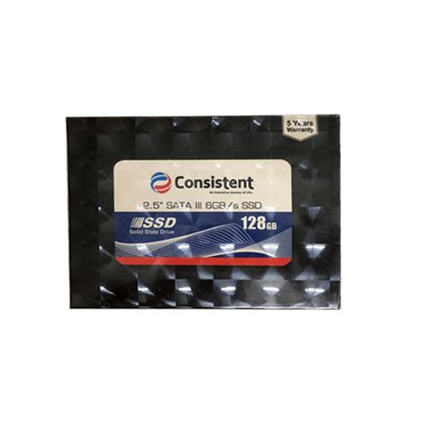 Consistent SSD 2.5" SATA 128Gb 5yrs warranty